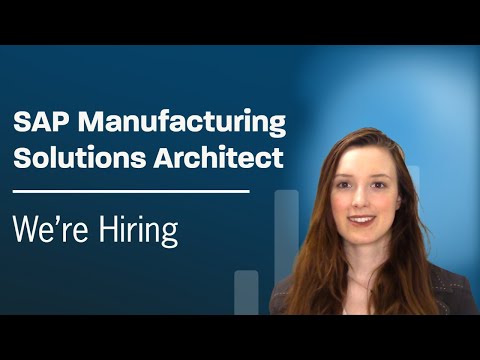 SAP Manufacturing Solutions Architect