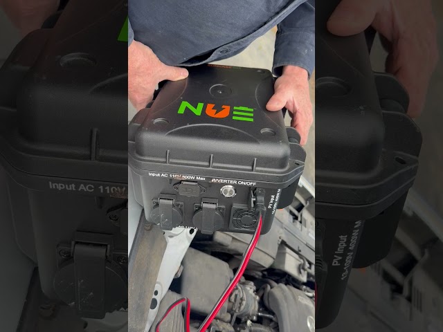 Charging a Suncase 605 from a car via the battery terminals #powerstation