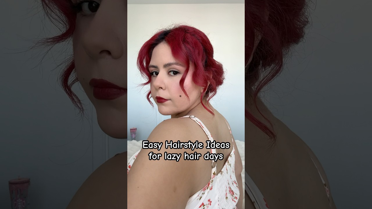 Easy Updo Hairstyle for lazy hair days 