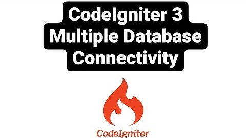 CodeIgniter 3 multiple databases connectivity || in hindi || priyog educational