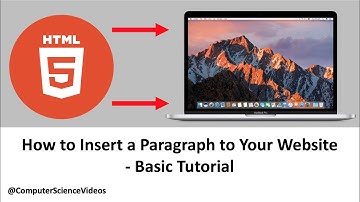 How to INSERT a Paragraph to Your HTML Website - Basic Tutorial