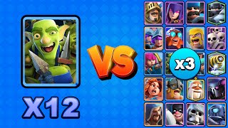 +60 DUENDES vs TODAS LAS CARTAS X3 | Clash Royale