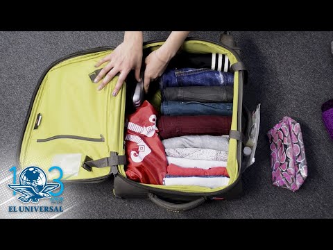 Video: Empaca tu maleta para ahorrar espacio y minimizar las arrugas