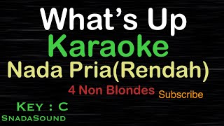 WHAT’S UP- 4 Non Blondes|KARAOKE NADA PRIA(Rendah)​⁠ -Male-Cowok-Laki-laki@ucokku