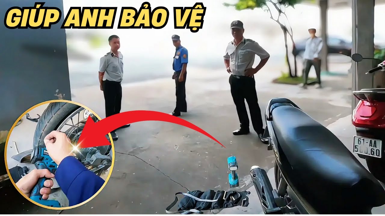 Giúp anh bảo vệ tại công ty thay ruột xe miễn phí sẽ như thế nào?