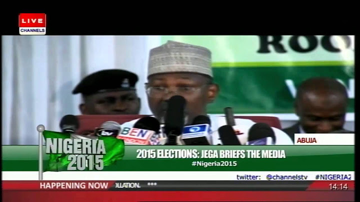 #Nigeria2015: INEC Announces Presidential Election Results -- Part 2