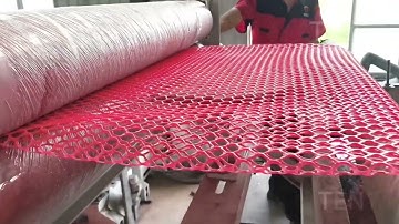 PE Rigid Flat Net Geonet Mesh Making Machine Line