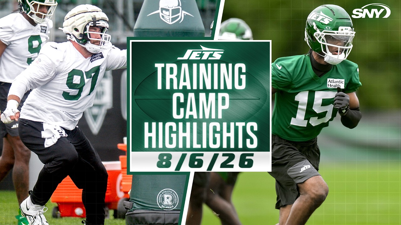 Jets WR Group, D-Line continue to sharpen up at training camp