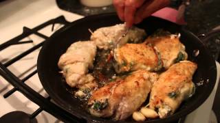 Stuffed Chicken Breast with Spinach and Goat Cheese