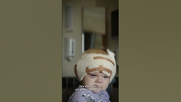 6-month-old Skylar has just had cochlea implant surgery