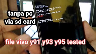 vivo y91 y93 y95 qualcom data error muncul tulisan merah screenshot 2