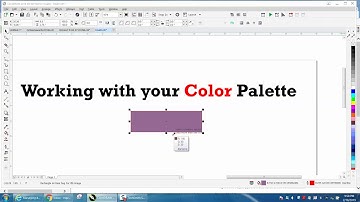 Corel Draw Tips & Tricks Color Palette more info