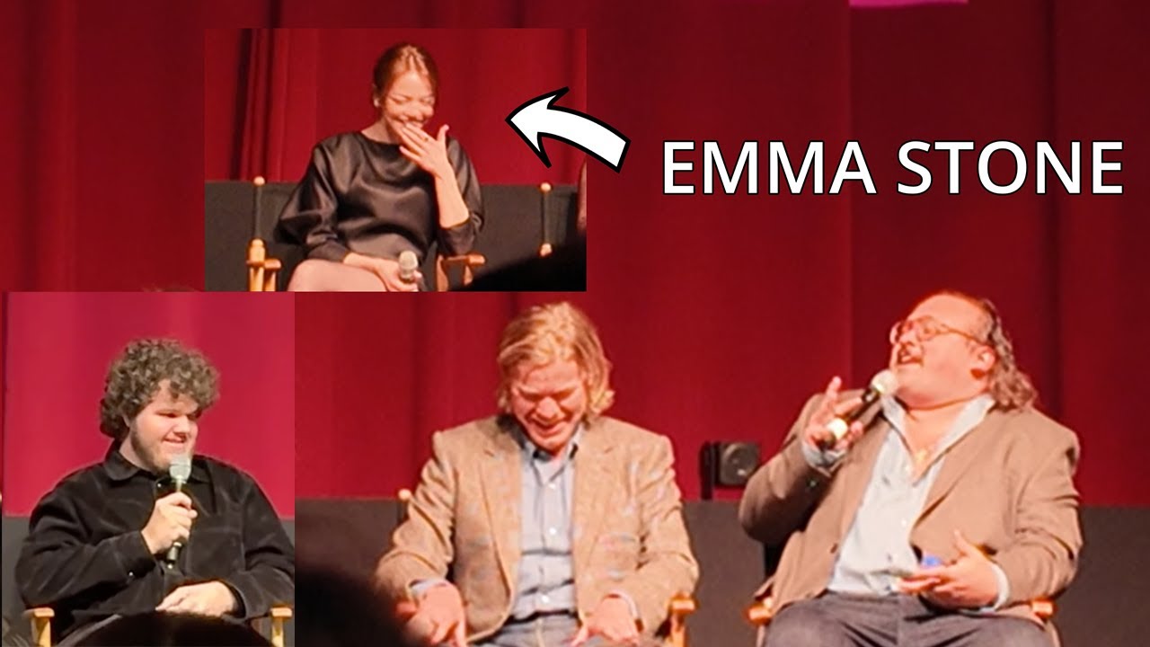 Stavros and Aidan Delbis steal the show at BUGONIA Premiere w/ Emma Stone, Jesse Plemons