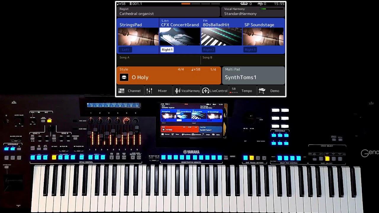 Genos 2 Christmas Music and voicing