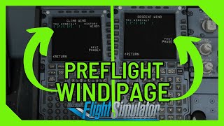 MSFS | How to PREFLIGHT | WIND PAGE | Tutorial | FENIX A320