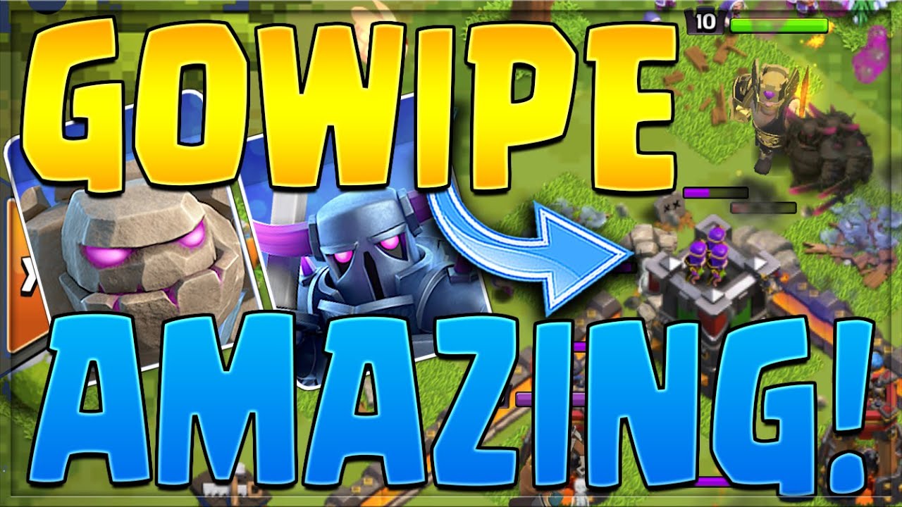Gowipe GOWIPE IS AMAZING! TH8 Attack Strategy - YouTube