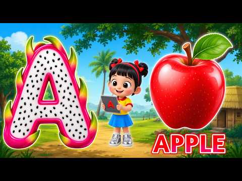 Phonics Song 2 with TWO Words in 3D - A For Airplane - ABC Alphabet Songs with Sounds for Children