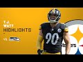 T.J. Watt's Best Defensive Plays from Week 6 vs. Seahawks | Pittsburgh Steelers