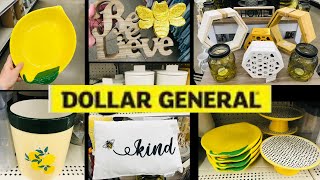 LOOK WHAT’S NEW AT DOLLAR GENERAL SHOP WITH ME HOME DECOR SPRING DECOR WALL & KITCHEN LEMONS BEES🐝