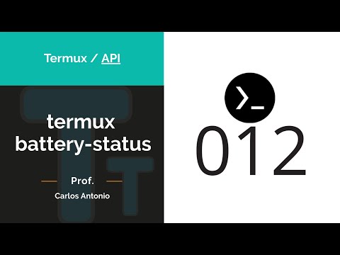 [Termux] API battery-status - Obtendo status da bateria