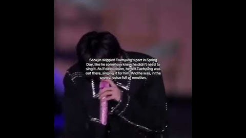 Oh This Made Me Cry!!I Want Them To Perform Spring Day Together!🤧🦋