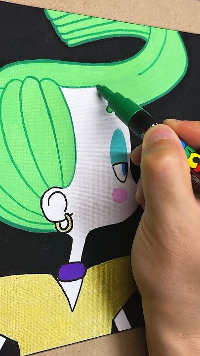 Drawing Velvet and Veneer from Trolls Band Together with POSCA markers #shorts #trolls3