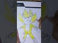 How to draw Super Sonic. Speed drawing #shorts #shortvideo #samirasgallery