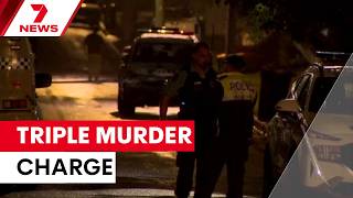 Man charged with triple murder in Campbelltown | 7NEWS