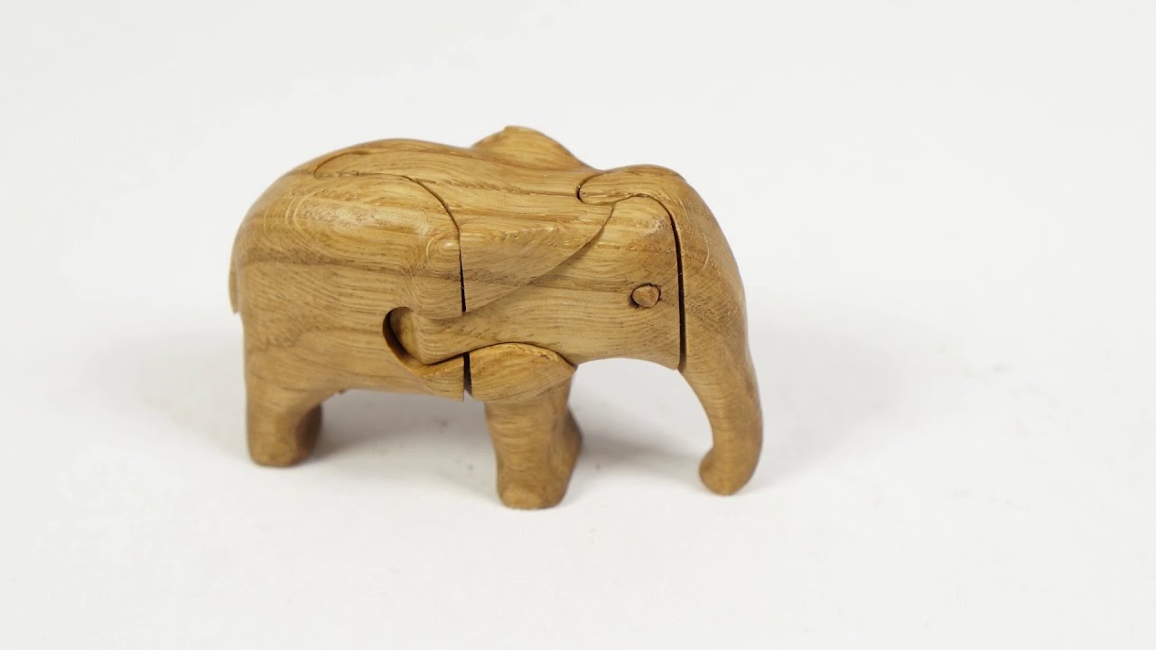 Elephant 03. How to make 3d puzzle "Elephant" on a scroll saw. YouTube