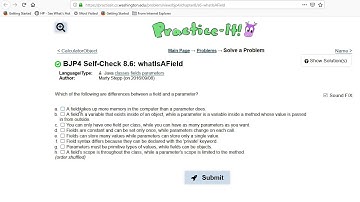 Building Java Programs Chapter 8 Self-Check 8.6 whatIsAField