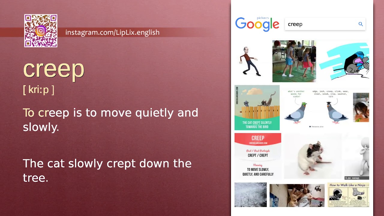 Creep C2 level english vocabulary lesson, YouTube