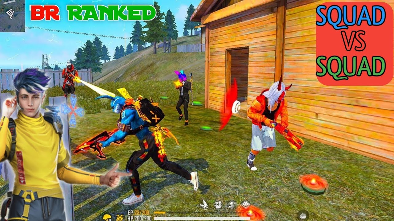 BR RANKED PUSH SQUAD VS SQUAD GRANDMASTER LOBBY SQUAD -GRENA FREE FIRE ...