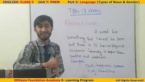 Class 5 - English - Unit 7 Part 2 (Poem - Language Part)