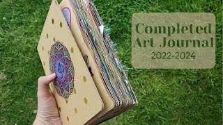 Completed 20222024 art journal flip through | art journal inspo