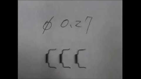 FF-206 CNC Filament Former(3) - 0.27mm Tungsten Filament - YHM