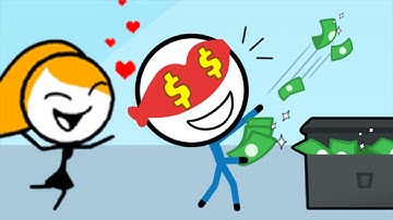 Attack Draw Line - All Levels 1 - 35 - Funny Stickman Brain Puzzle - Gameplay Walkthrough