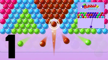 Bubble Shooter - Gameplay Walkthrough Part 1 - Tutorial Level 1-5 (iOS, Android)