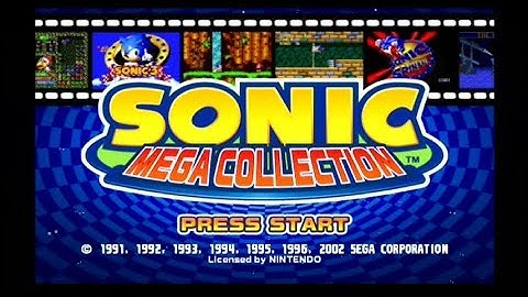 Sonic Mega Collection (Gamecube) Title Screen + Intro