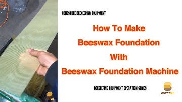 How To Make Beeswax Foundation With Beeswax Foundation Machine