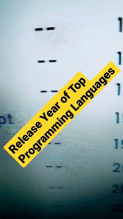 Release Years of top programming languages 2023 #shorts #trending # ...