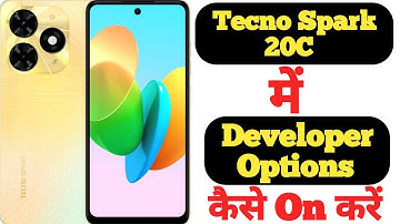 How to enable Developer Options in Tecno Spark 20C || Tecno Spark 20C developer options ||