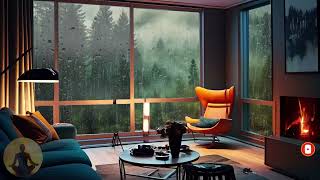 Rain Sounds For Sleeping 24 Hours - Rain Sound On Window with Thunder SoundsㅣHeavy Rain for Sleep