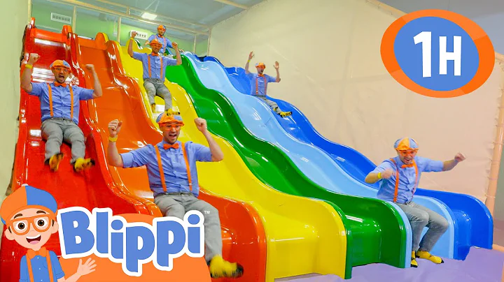 Blippi Slides Down The Rainbow 🛝 Educational Videos for Kids | Color For Kids | After School Club