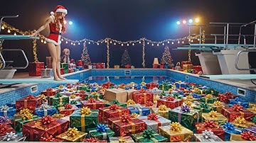 Choose Your Christmas Dream Pool 🎅💦 8 Min AI ASMR for Relaxation & Deep Sleep ❄️✨ Pt.6