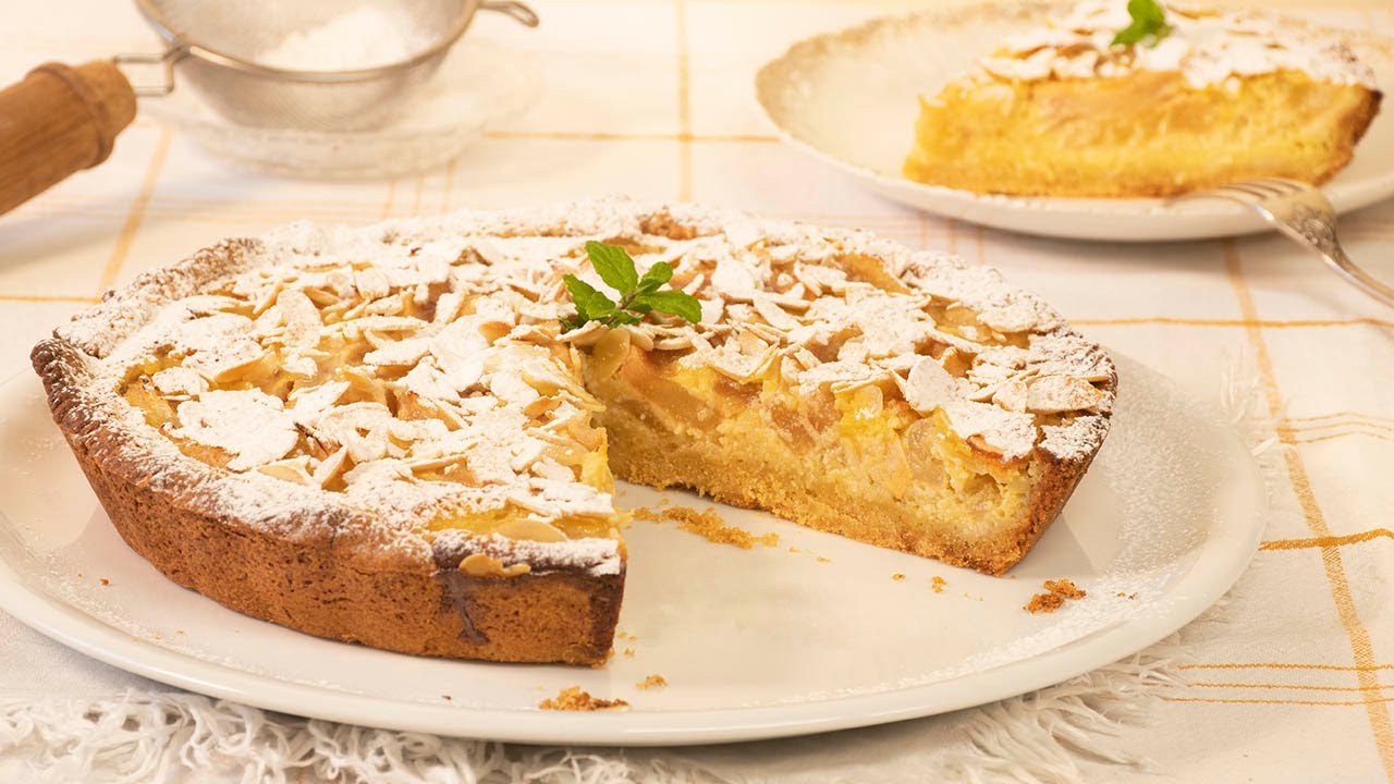 No dejarás de repetirla. TARTA DE ALMENDRAS Y PERAS