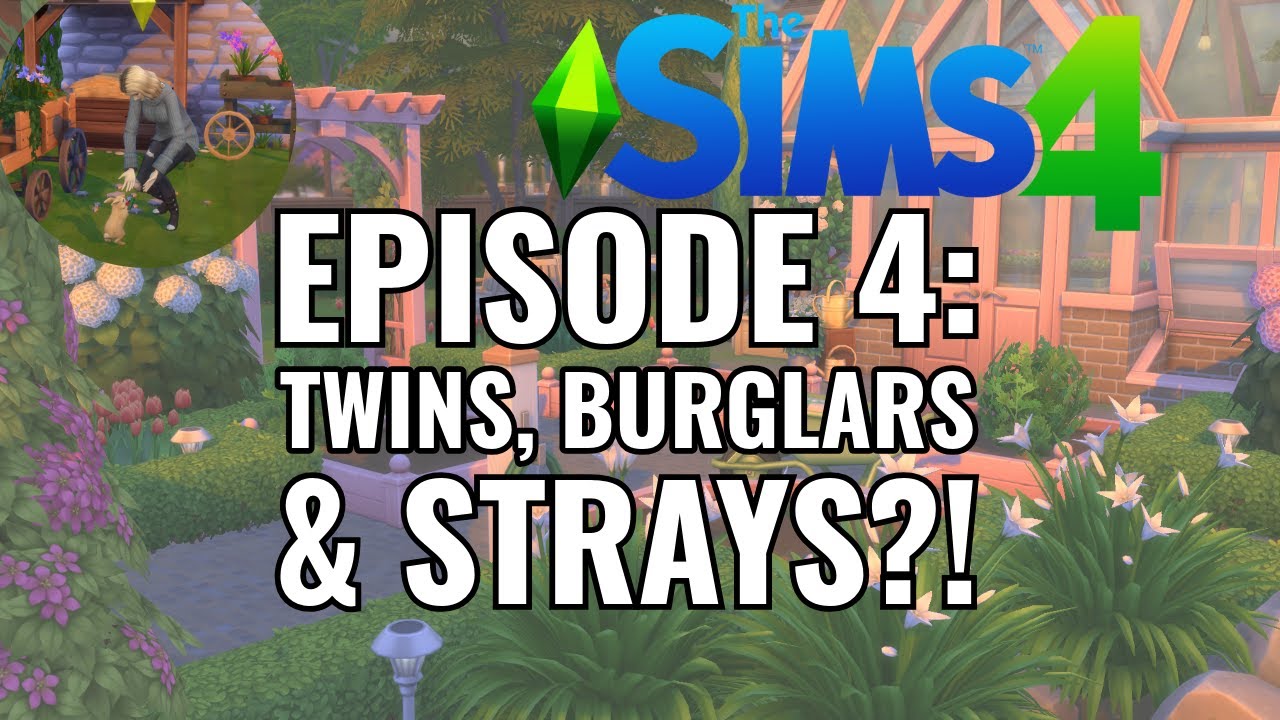 THE SIMS 4: TWINS, BURGLARS & STRAYS?! - EP 4 (ASMR)