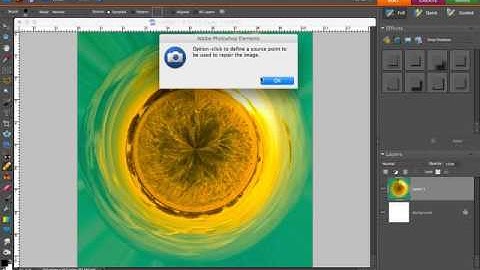 Create a Tiny Planet in Photoshop Elements