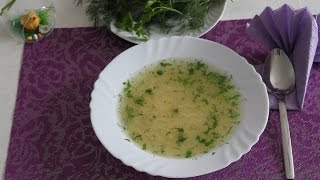 Очень вкусный куриный суп с вермишелью паутинкой Очень вкусный куриный суп с вермишелью паутинкой