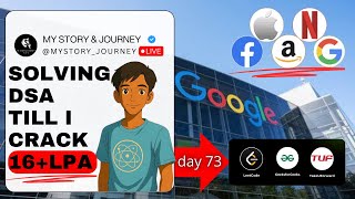 LIVE DSA Practice Day 73 | Solving Basic Problems | Road to 16+ LPA