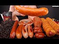 ASMR MUKBANG | SAUSAGE & GHOST PEPPER NOODLES & CORN DOGS SPAM VIENNA EATING 먹방